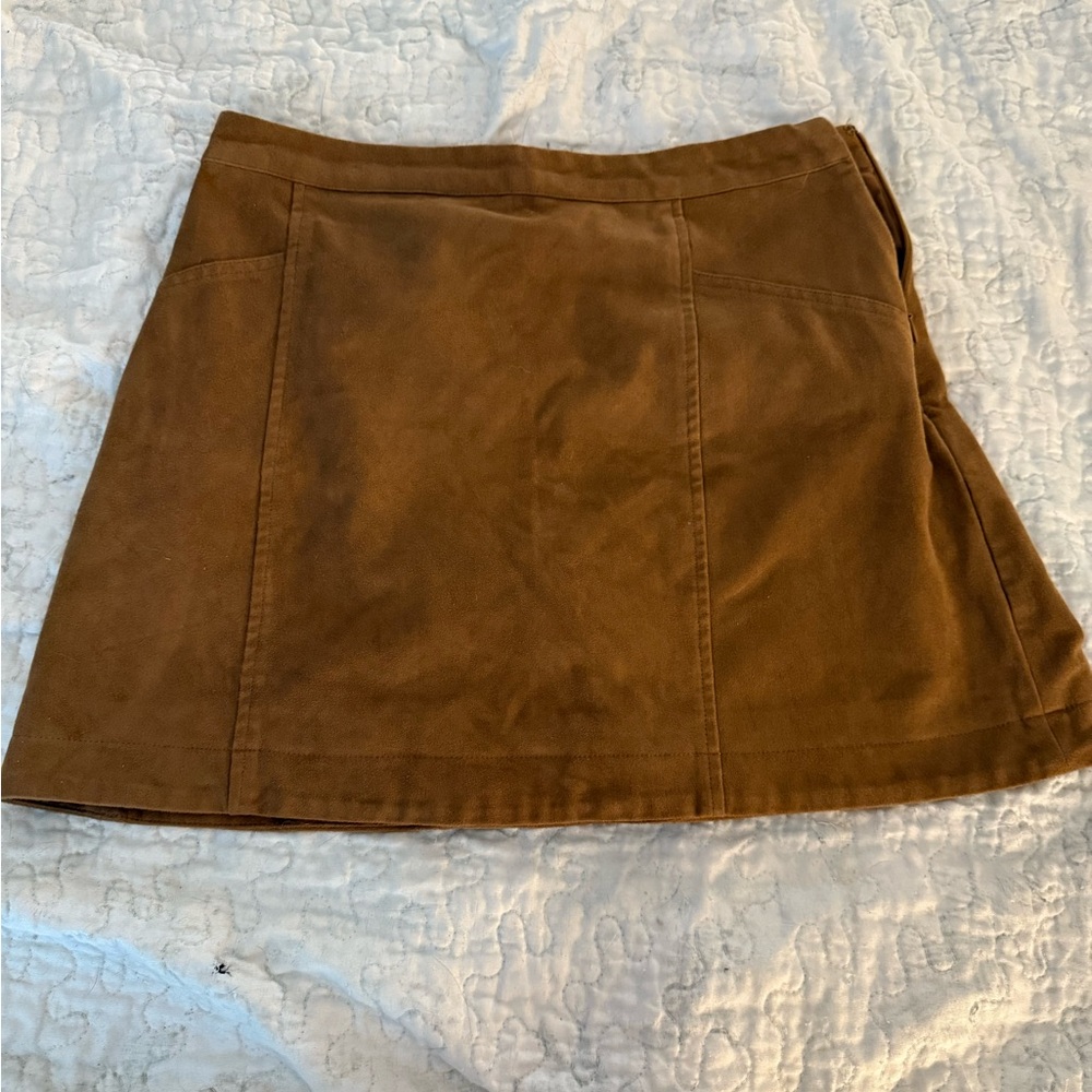Abercrombie & Fitch Brown A-Line Skirt